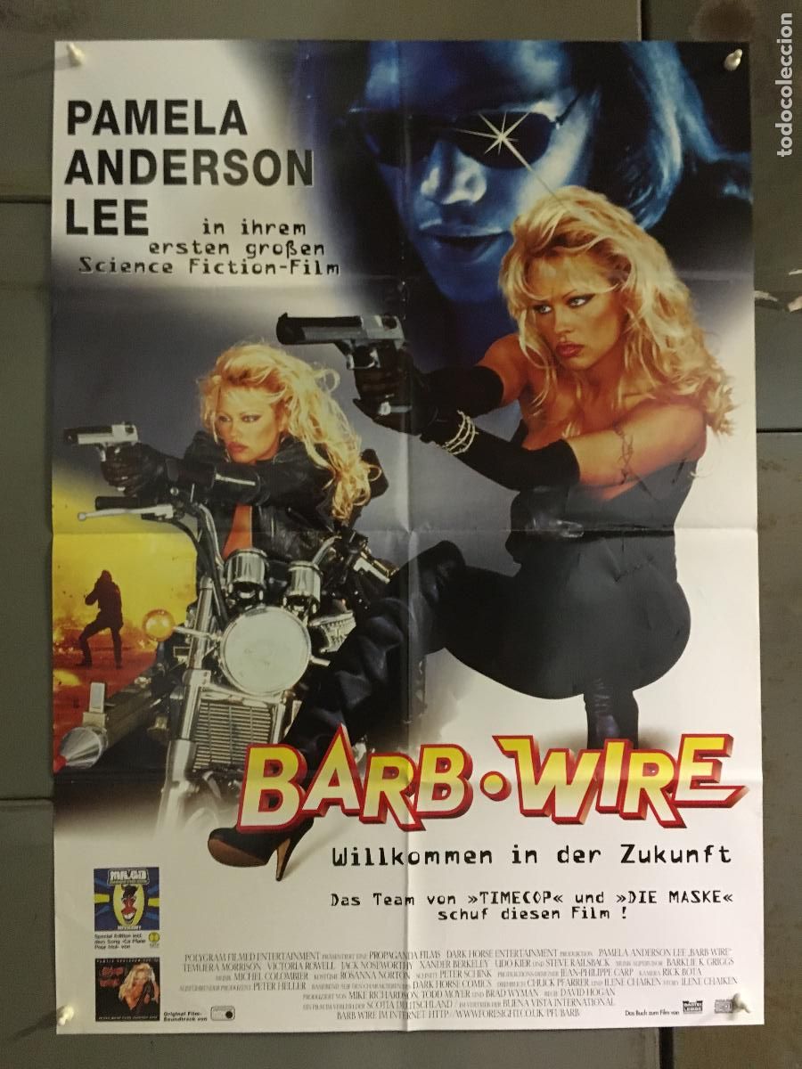 Cine: AFJ08 BARB WIRE PAMELA ANDERSON SEXY SCIFI COMIC POSTER ORIGINAL 60X84 ALEMAN h0