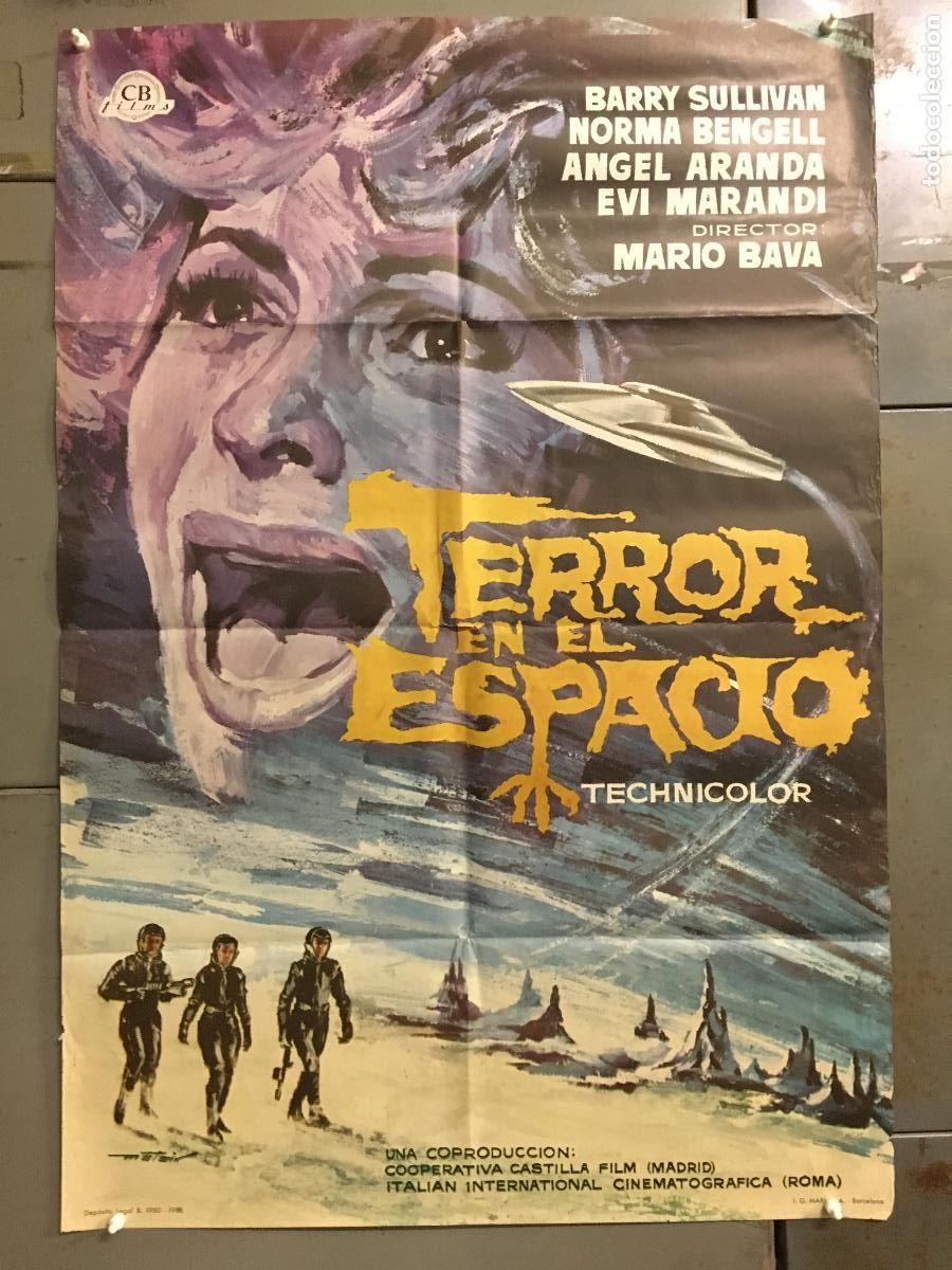 Cine: AFJ13 TERROR EN EL ESPACIO MARIO BAVA MATAIX POSTER ORIGINAL ESTRENO 70X100 h4