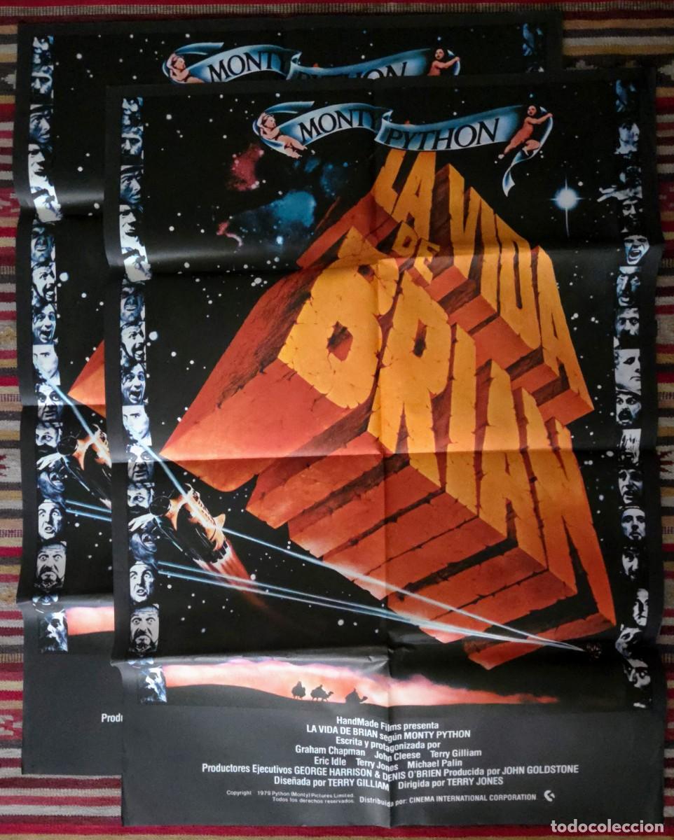 Cine: Lote LA VIDA DE BRIAN (1979) 2 Carteles Orig. Estreno + Kit Completo 12 Fotocromos. &iexcl;Unicornio!