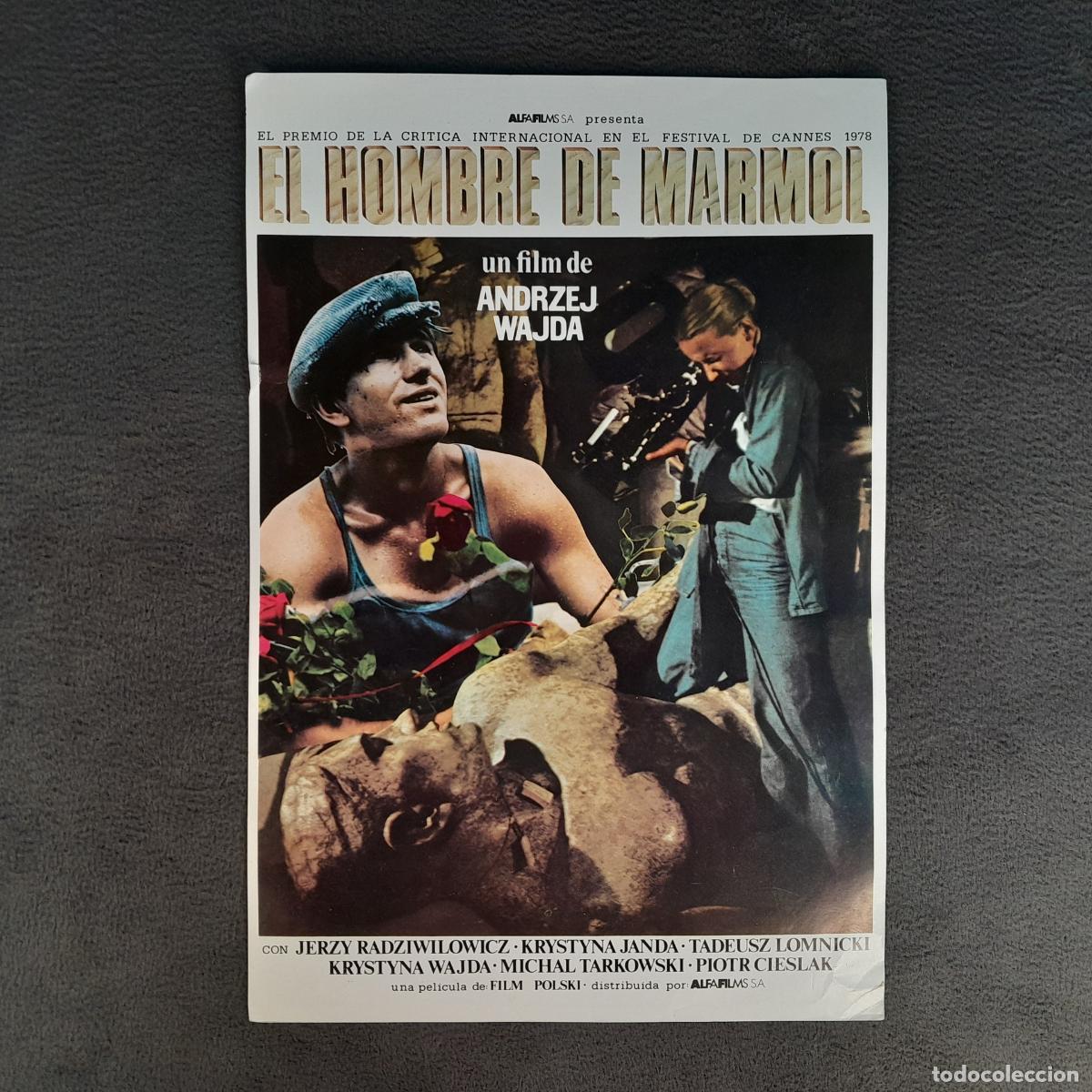 Cinema: CC-13. P&Oacute;STER: EL HOMBRE DE M&Aacute;RMOL. ANDRZEJ WAJDA. ALFA FILMS. A&Ntilde;O 1978