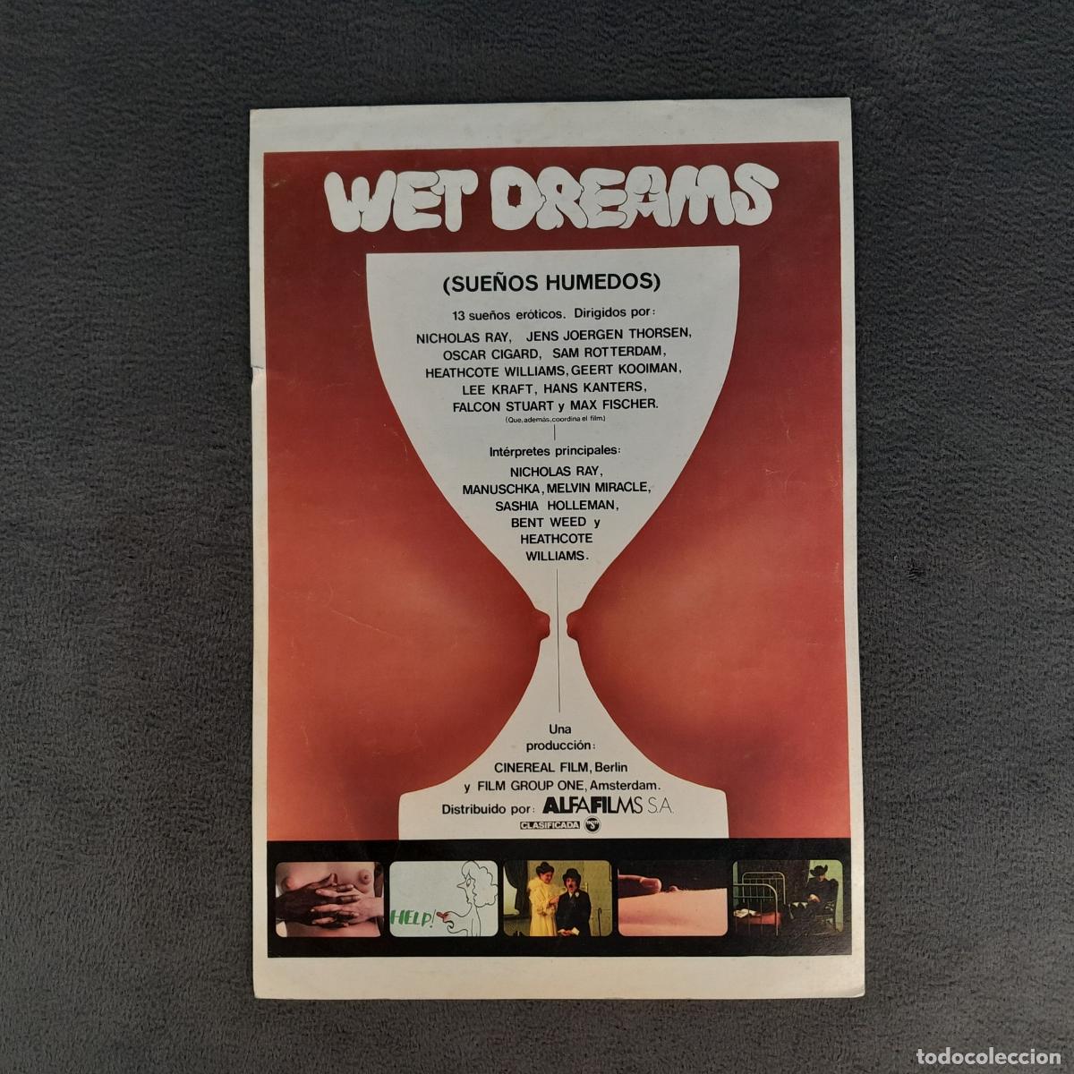 Cine: CC-14. P&Oacute;STER: WET DREAMS (SUE&Ntilde;OS H&Uacute;MEDOS). VARIOS DIRECTORES. ALFA FILMS +18. A&Ntilde;O 1974