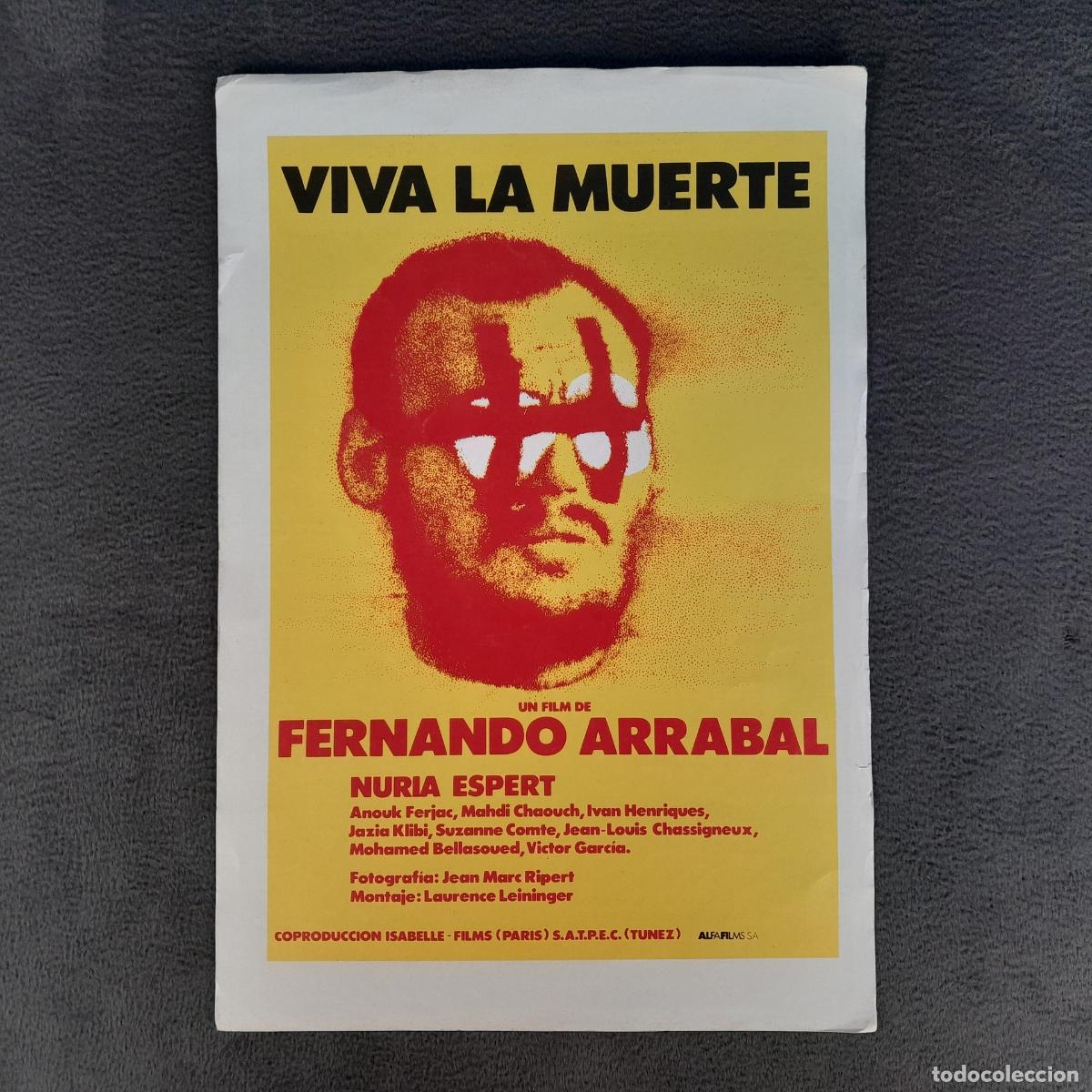 Cinema: CC-18. P&Oacute;STER: VIVA LA MUERTE. FERNANDO ARRABAL. ALFA FILMS. A&Ntilde;O 1971