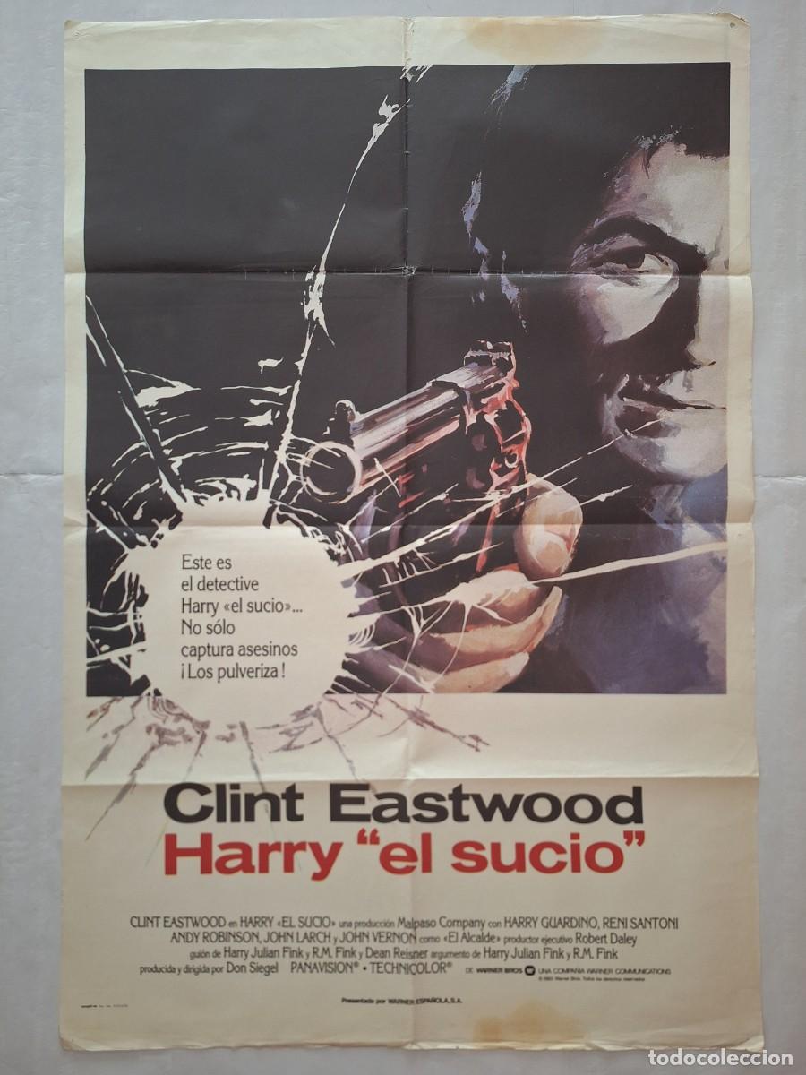 Cinema: ANTIGUO CARTEL CINE HARRY EL SUCIO CLINT EASTWOOD A&Ntilde;O 1972 P-2009