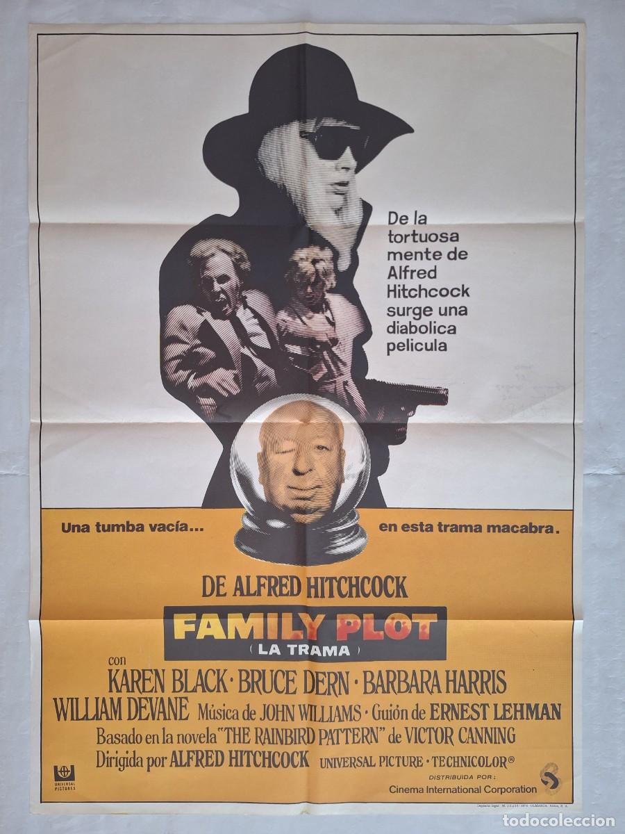 Cin&eacute;ma: ANTIGUO CARTEL CINE FAMILY PLOT LA TRAMA ALFRED HITCHCOCK A&Ntilde;O 1976 P-2012