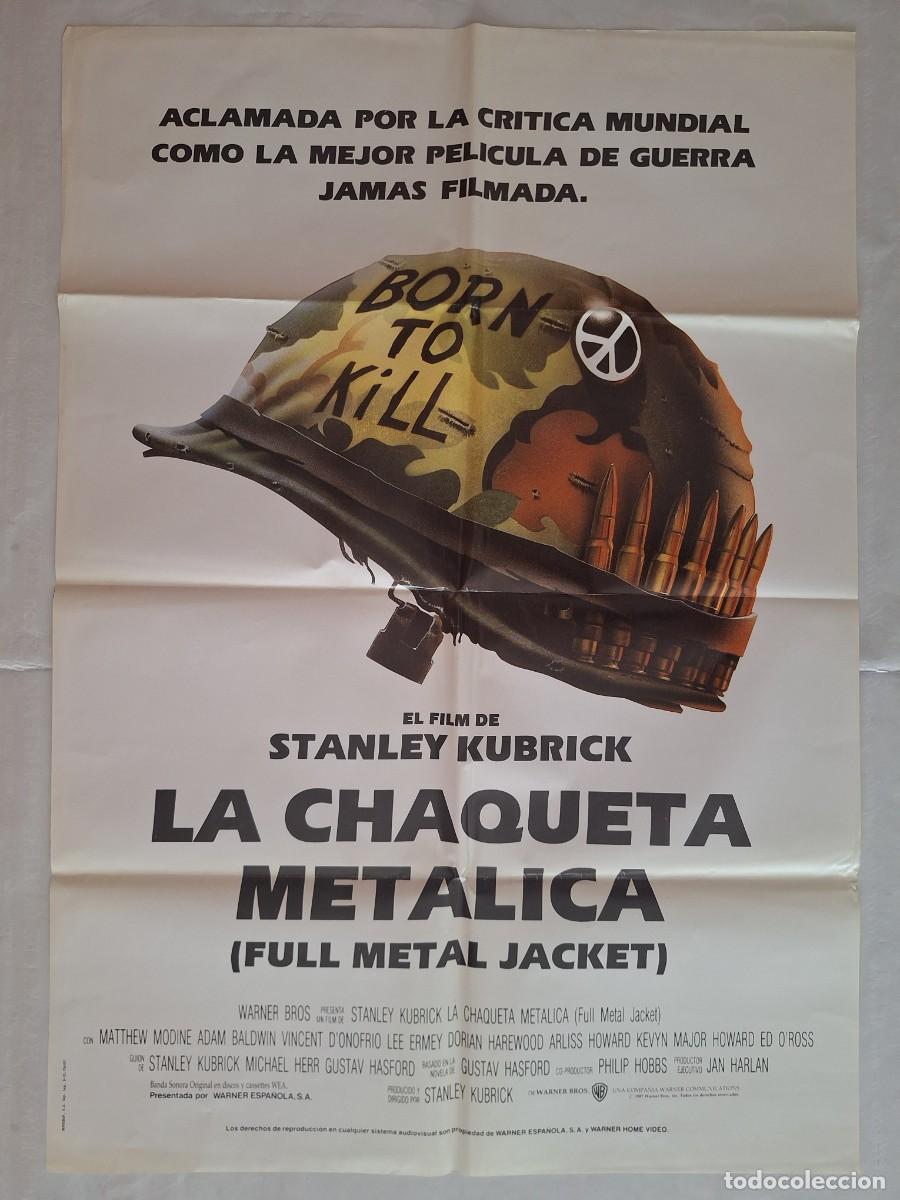 Cine: ANTIGUO CARTEL CINE LA CHAQUETA METALICA 1987 RV P-2020