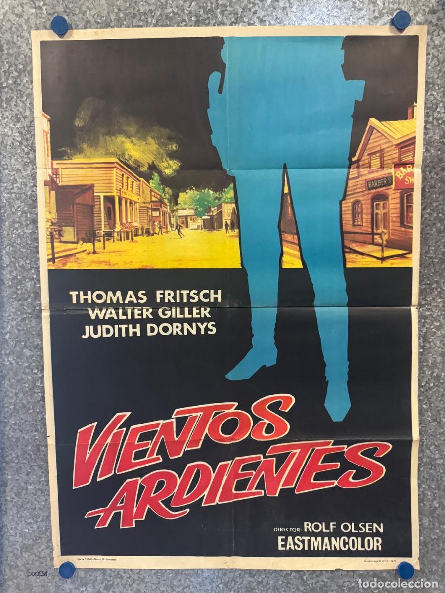 Cin&eacute;ma: Vientos ardientes, Thomas Fritsch, Walter Giller, A&ntilde;o 1970, POSTER ORIGINAL