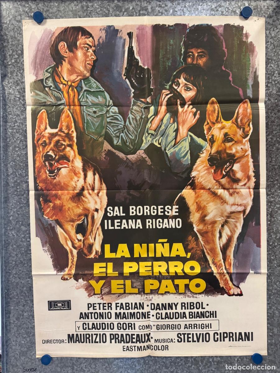 Cine: La ni&ntilde;a el perro y el pato, Sal Borgese, Ileana Rigano, A&ntilde;o 1977, POSTER ORIGINAL