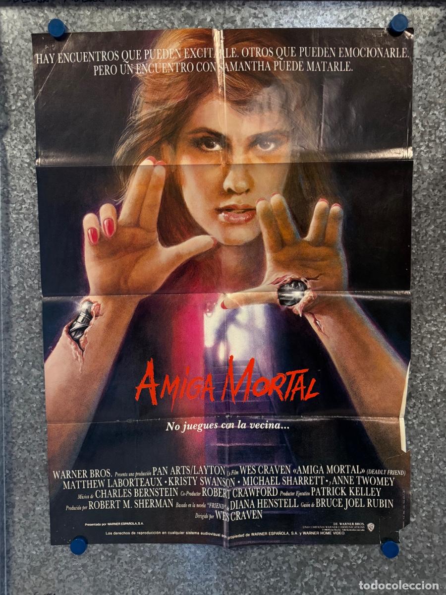 Cine: Amiga mortal, Matthew Laborteaux, Kristy Swanson, A&ntilde;o 1986, POSTER ORIGINAL