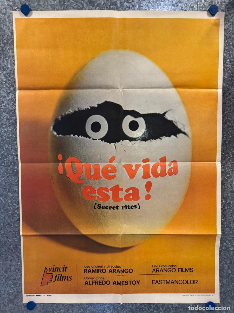 Cine: Que vida esta!, Ramiro Arango, A&ntilde;o 1973, POSTER ORIGINAL