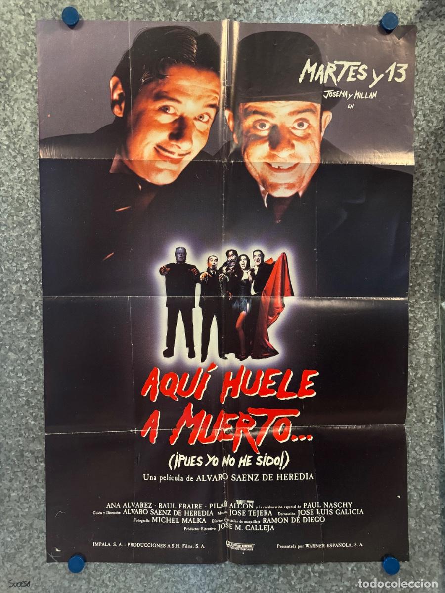 Cine: Aqui huele a muerto, Ana Alvarez, Raul Fraire, POSTER ORIGINAL