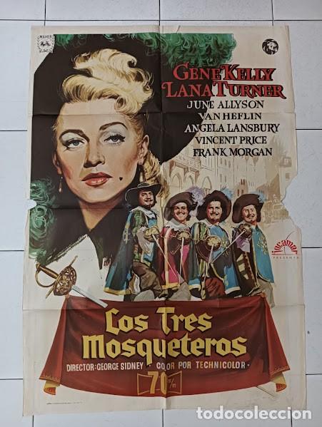 Cine: VKD 2320 LOS TRES MOSQUETEROS GENE KELLY LANA TURNER Alvaro POSTER ORIGINAL 70X100 ESPA&Ntilde;OL R-71