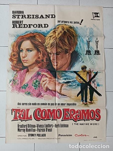 Cine: VKD 2322 TAL COMO ERAMOS BARBRA STREISAND ROBERT REDFORD POSTER ORIGINAL 70X100 ESTRENO