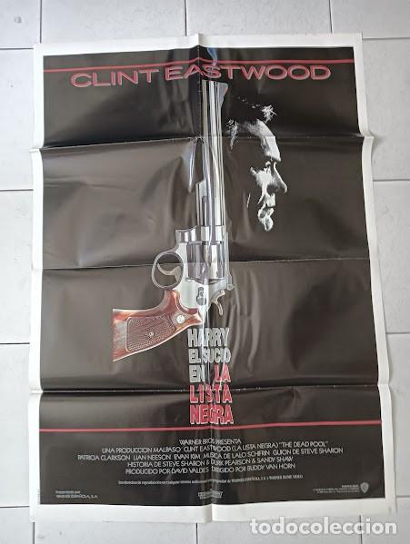 Cine: VKD 2325 LA LISTA NEGRA Harry El Sucio 5 CLINT EASTWOOD POSTER ORIGINAL ESTRENO 70X100