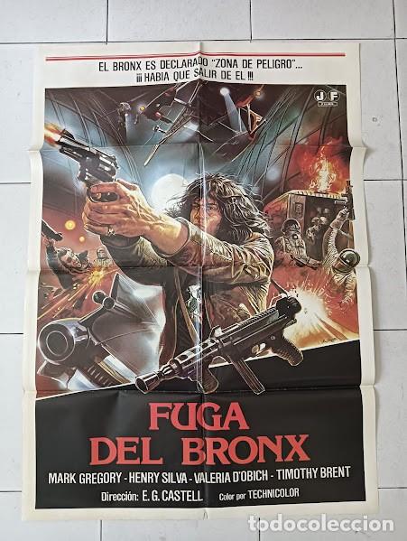 Cine: VKD 2327 FUGA DEL BRONX ENZO G. CASTELLARI SCIFI POSTER ORIGINAL 70X100 ESTRENO