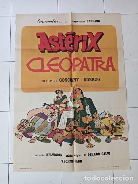 Cine: VKD 2329 ASTERIX Y CLEOPATRA ALBERT UDERZO RENE GOSCINNY POSTER ORIGINAL 70X100 ESTRENO
