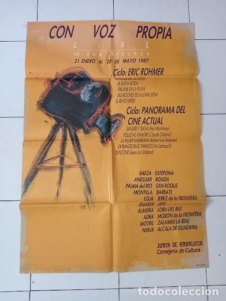 Cine: SMP 2407 CON VOZ PROPIA CICLO ERIC ROHMER 1987 POSTER ORIGINAL ESTRENO 70X100 A