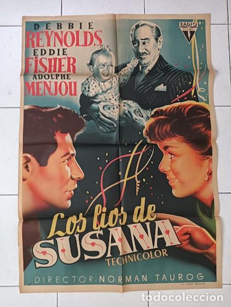 Cine: SMP 2409 LOS LIOS DE SUSANA DEBBIE REYNOLDS POSTER ORIGINAL ESTRENO 70X100 LITOGRAFIA