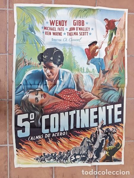 Cine: SMP 2412 QUINTO CONTINENTE MICHAEL PATE POSTER ORIGINAL ESTRENO 2 hojas 100X140 LITOGRAFIA
