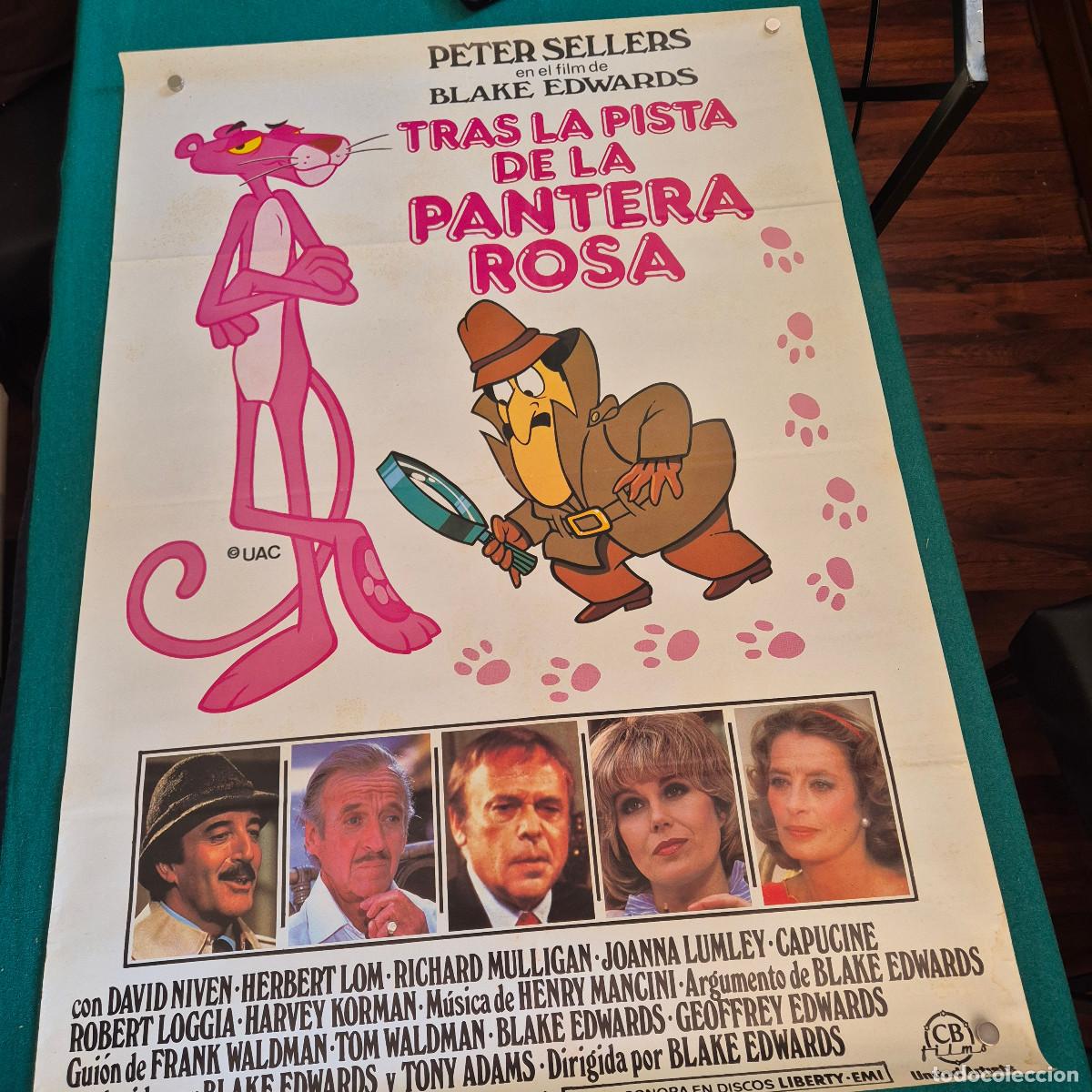 Cine: TRAS LA PISTA DE LA PANTERA ROSA PETER SELLERS DAVID NIVEN POSTER ORIGINAL 70X100