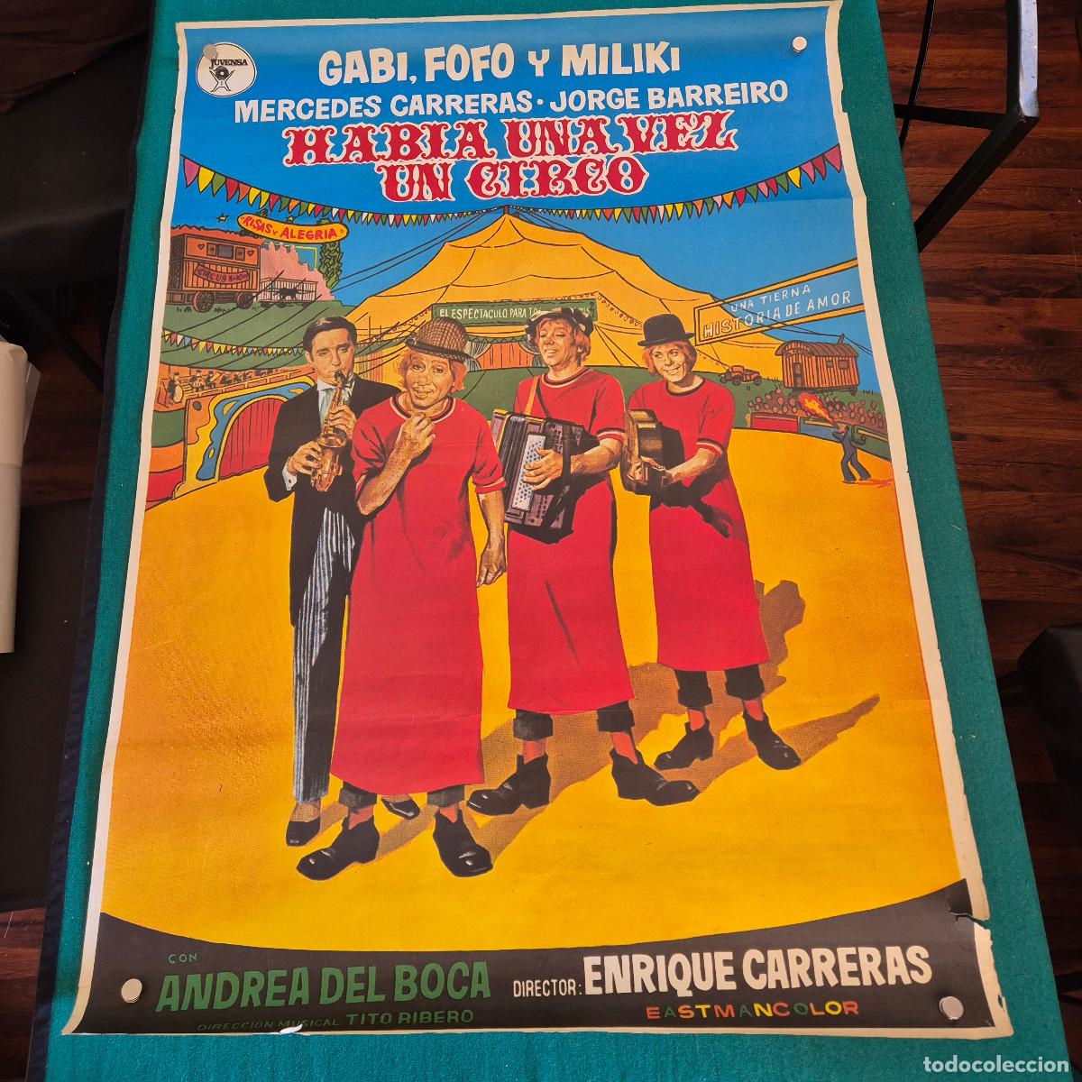 Cine: CARTEL DE CINE 70X100 HABIA UNA VEZ UN CIRCO, LOS PALLASOS