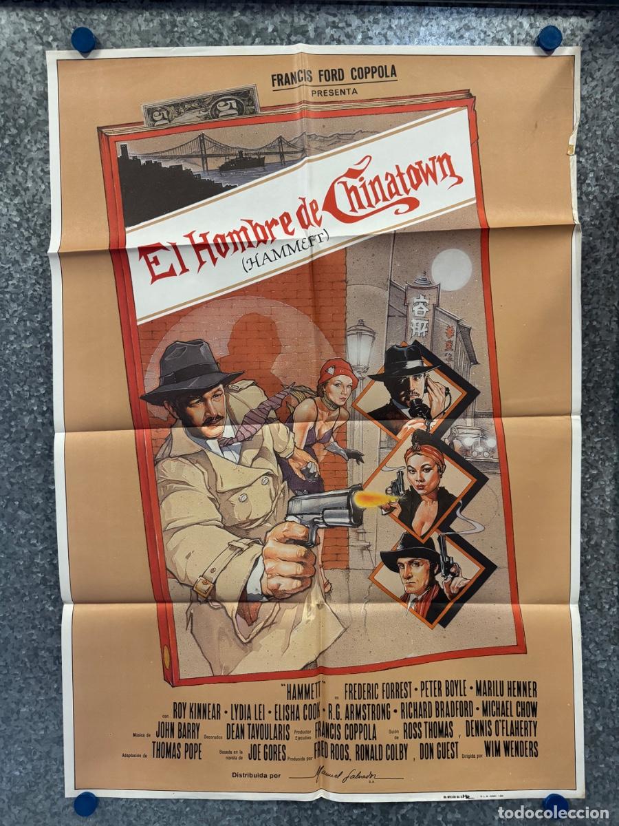 Kino: El hombre de Chinatown, Frederic Forrest, Petrr Boyle, A&ntilde;o 1982, POSTER ORIGINAL