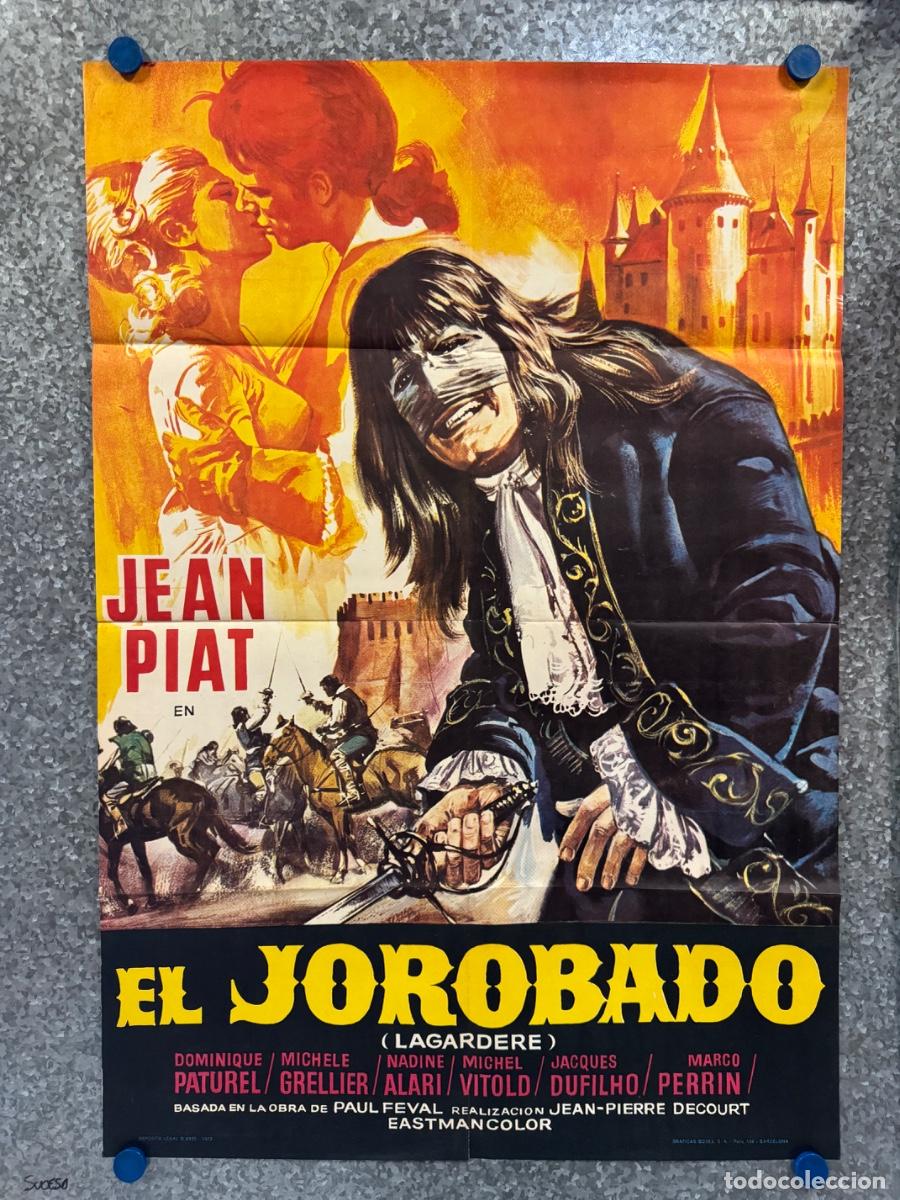 Cine: El jorobado, Jean Piat, Dominique Paturel, A&ntilde;o 1973, POSTER ORIGINAL