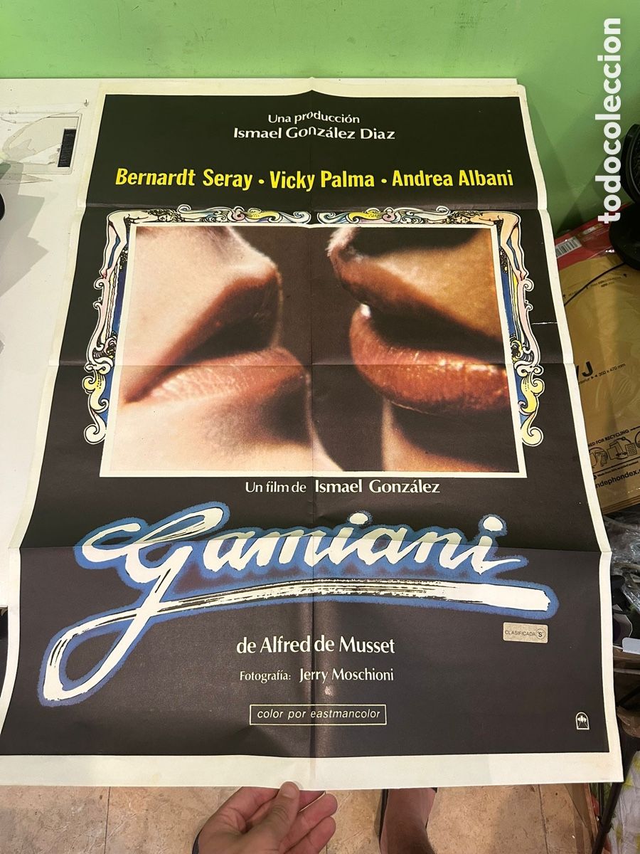 Cine: Cartel original de cine &ldquo;Lujuria&rdquo; &ndash; Bernard Seray &ndash; 100 &times; 70 cm