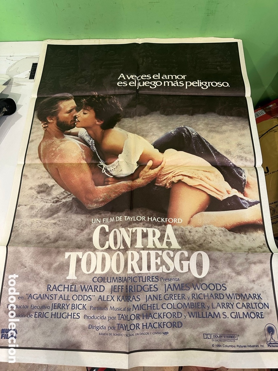 Cine: Cartel original de cine &ldquo;Contra Todo Riesgo&rdquo; &ndash; Jeff Bridges &ndash; 100 &times; 70 cm