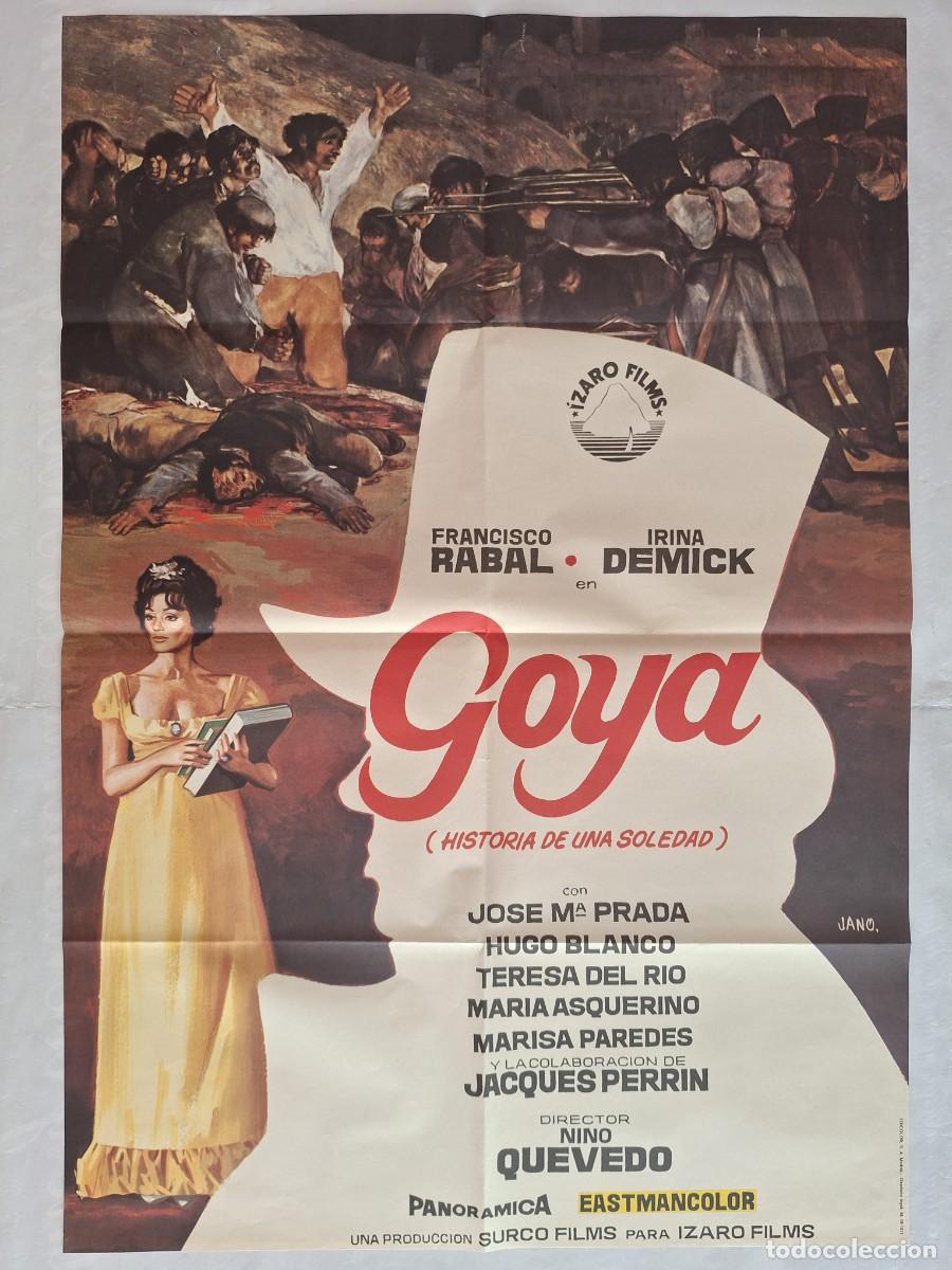 Cinema: ANTIGUO CARTEL CINE GOYA FRANCISCO RABAL A&Ntilde;O 1971 JANO RV P-2026
