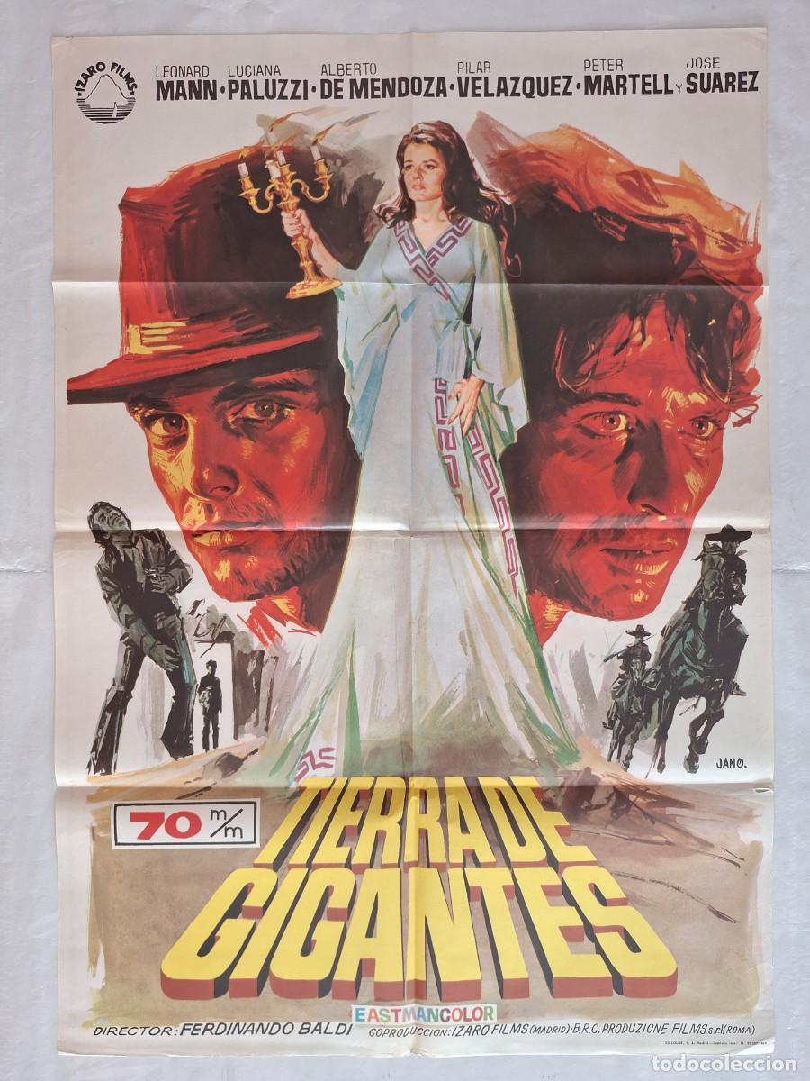 Cinema: ANTIGUO CARTEL CINE TIERRA DE GIGANTES A&Ntilde;O 1969 JANORV P-2029