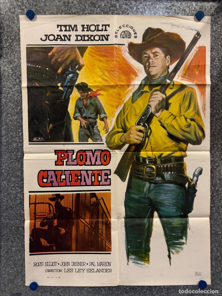 Cine: Plomo caliente, Tim Holt, Joan Dixon, A&ntilde;o 1968, POSTER ORIGINAL