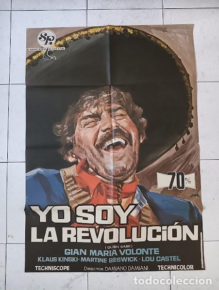 Cine: VKD 2331 YO SOY LA REVOLUCION GIAN MARIA VOLONTE KLAUS KINSKI JANO POSTER ORIGINAL 70X100 ESTRENO