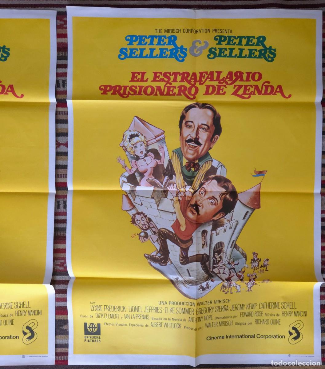 Cine: Lote 2 Carteles Orig. EL ESTRAFALARIO PRISIONERO DE ZENDA (1979) Peter Sellers. &iexcl;Unicornio!