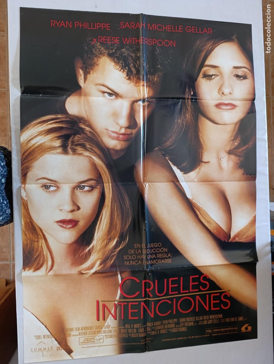 Cine: POSTER ORIGINAL CRUELES INTENCIONES - 97 X 68 CM (387)