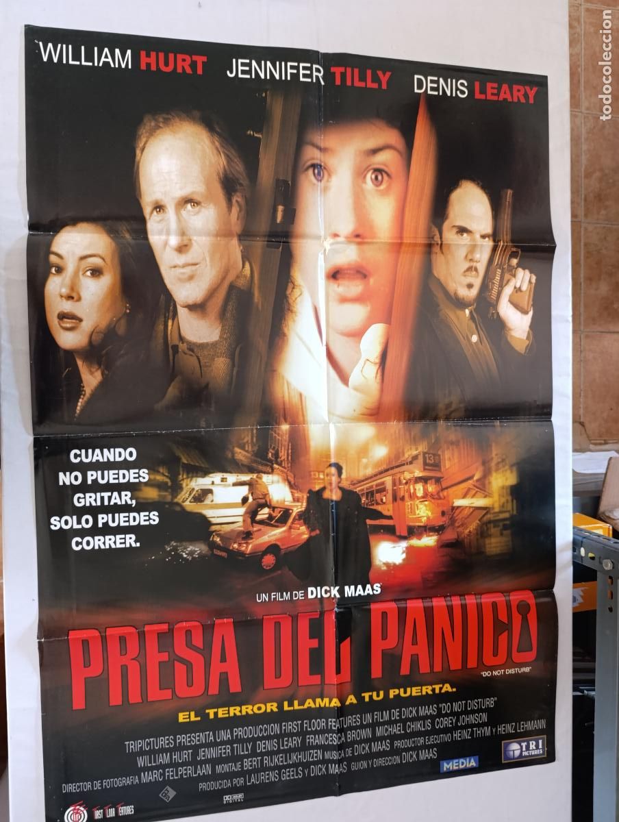 Cine: POSTER ORIGINAL - PRESA DEL PANICO - 97 X 68 CM - WILLIAM HURT (387)