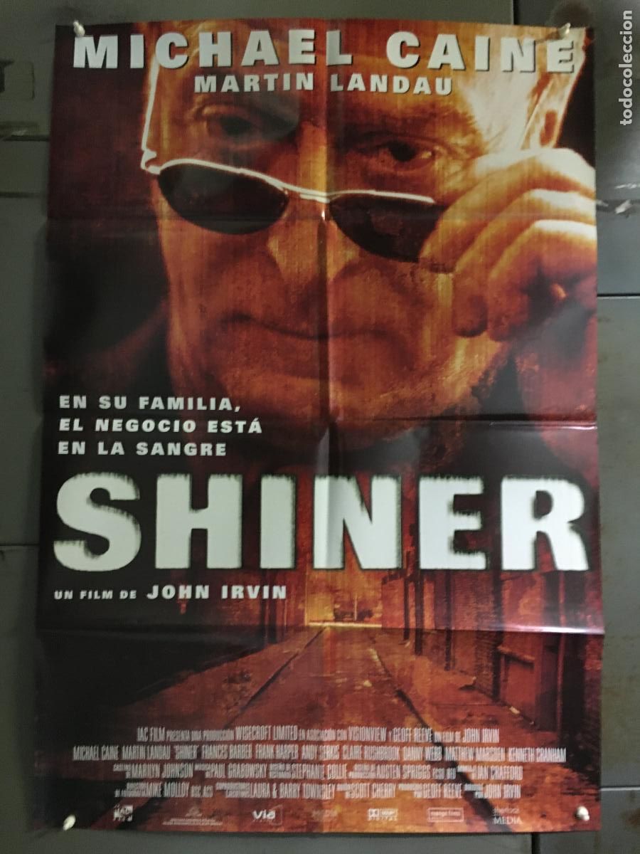 Cine: AFJ19 SHINER MICHAEL CAINE MARTIN LANDAU POSTER ORIGINAL 70X100 ESTRENO h0