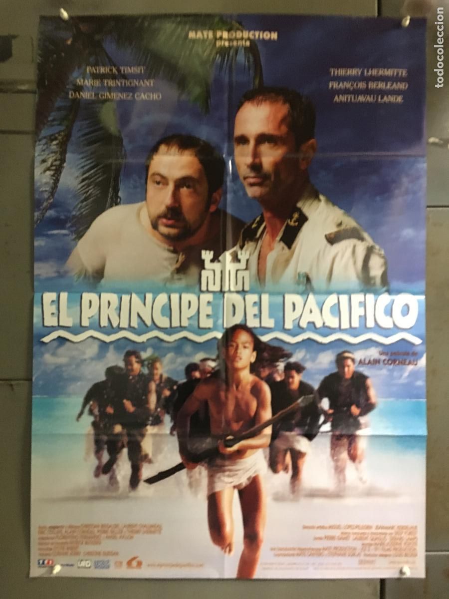 Cine: AFJ22 EL PRINCIPE DEL PACIFICO TRINTIGNANT LHERMITTE POSTER ORIGINAL 70X100 ESTRENO h0