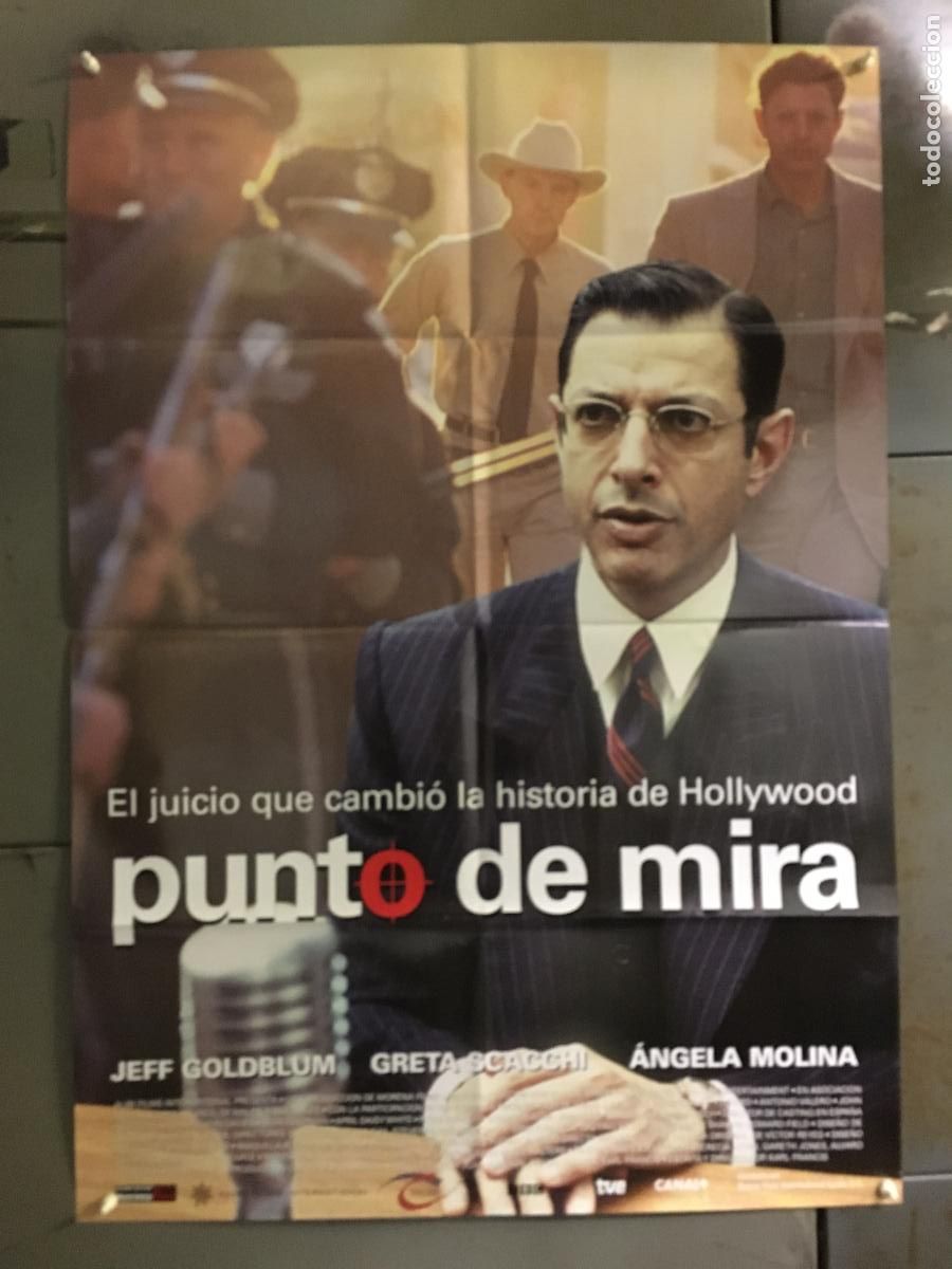 Cine: AFJ28 PUNTO DE MIRA JEFF GOLDBLUM ANGELA MOLINA GRETA SCACCHI POSTER ORIGINAL 70X100 ESTRENO h0