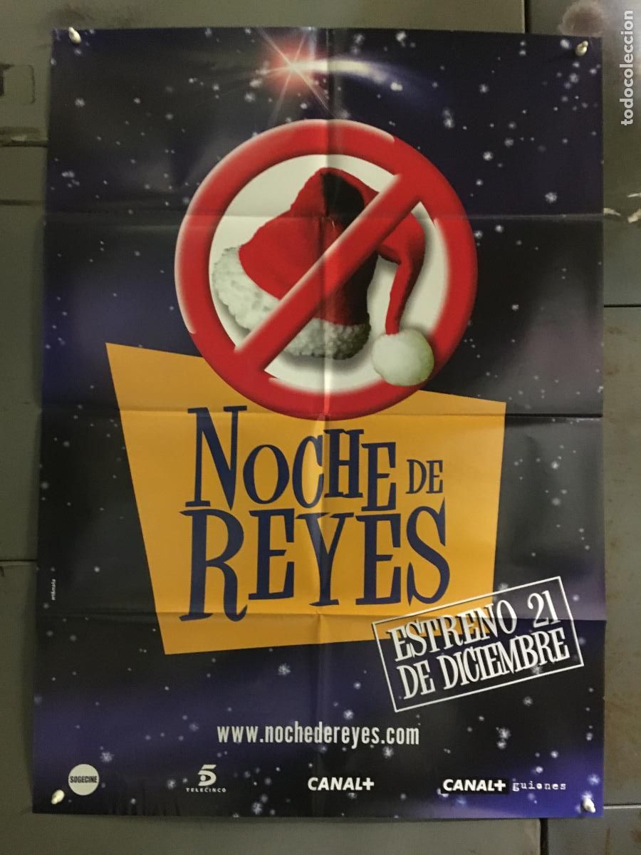 Cine: AFJ37 NOCHE DE REYES ELSA PATAKY MIGUEL BARDEM POSTER ORIGINAL 70X100 ESTRENO AVANCE h0