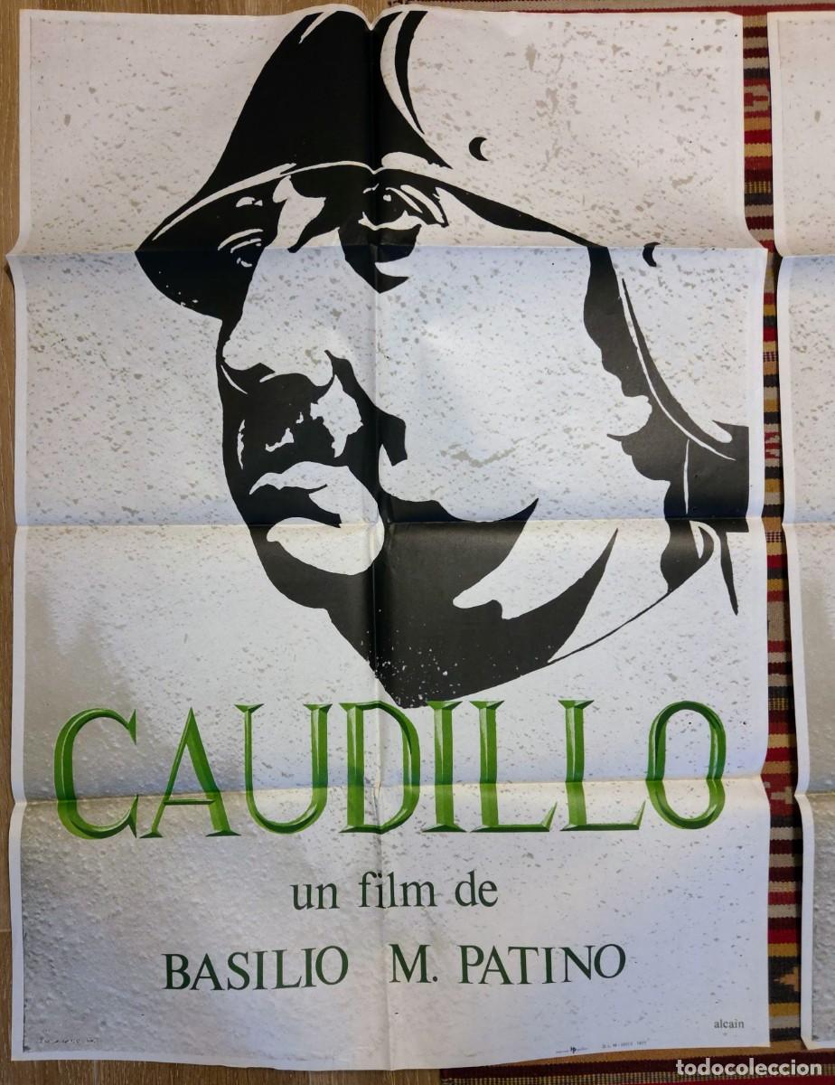 Cine: CAUDILLO 1977 &middot; Lote original 2 carteles + 11 fotocromos &middot; Basilio M. Patino