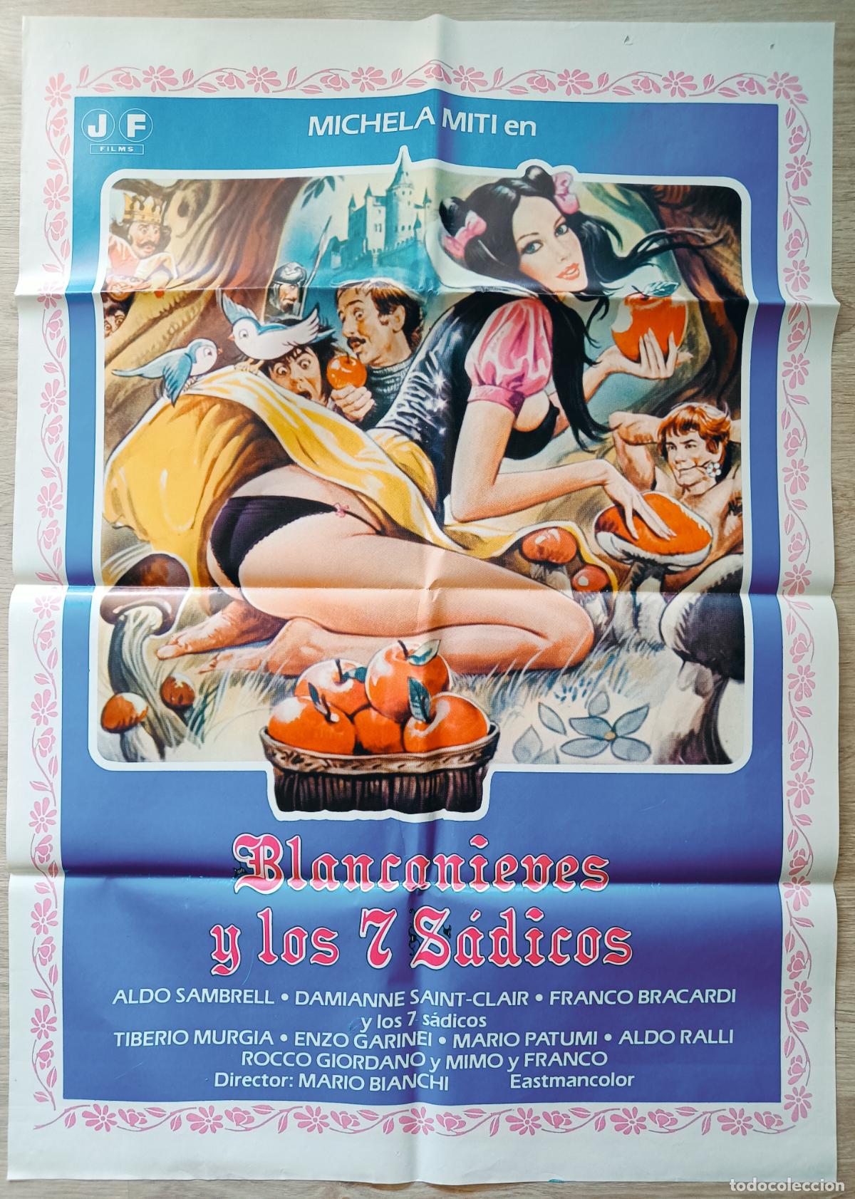 Cine: CARTEL CINE BLANCANIEVES Y LOS 7 SADICOS MICHELA MITI ALDO SAMBRELL C435