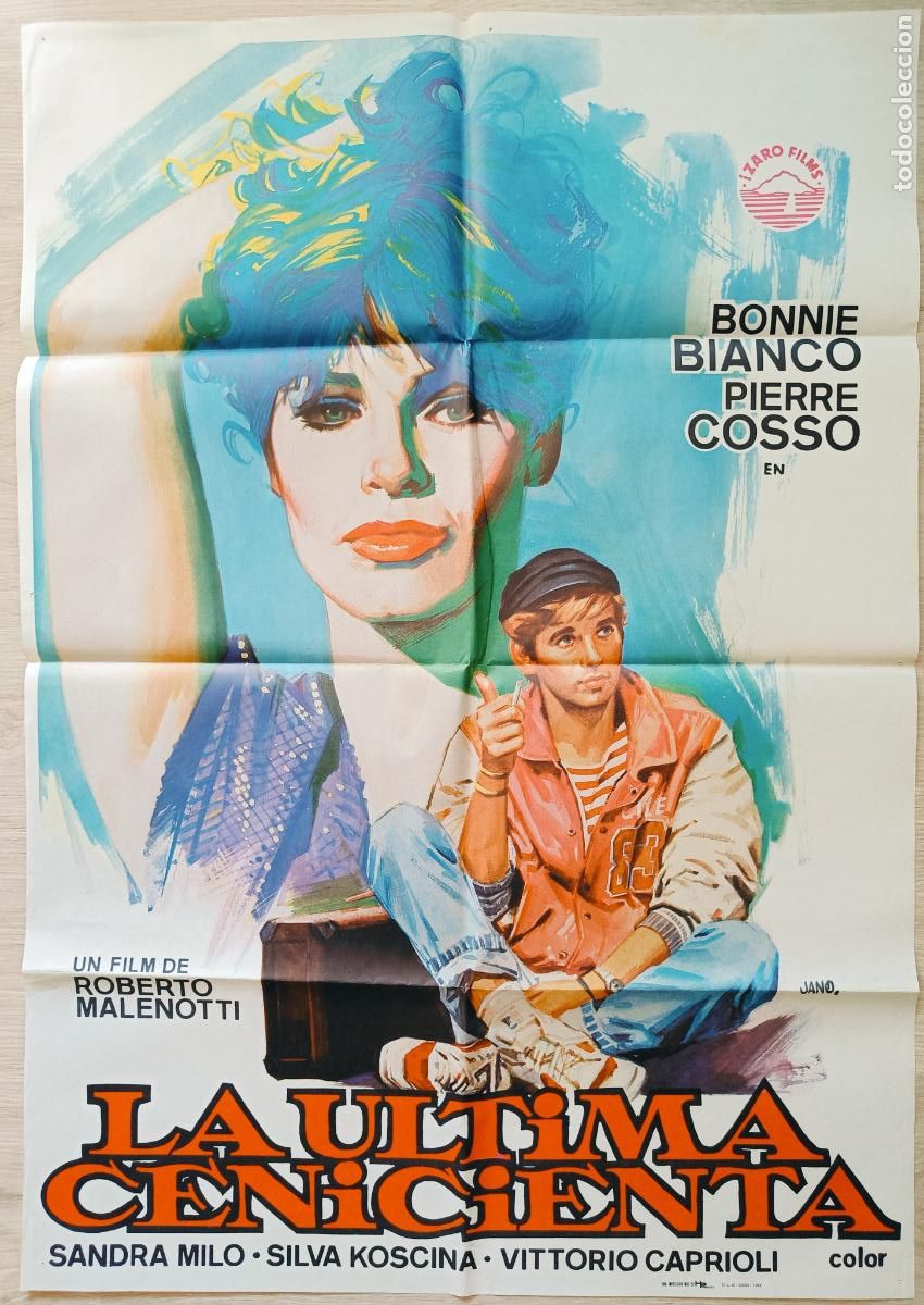 Cine: CARTEL CINE LA ULTIMA CENICIENTA BONNIE BIANCO PIERRE COSSO JANO 1984 C354