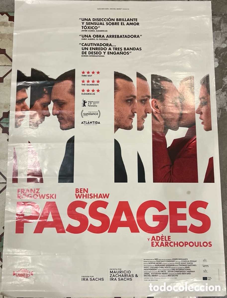Cine: Cartel de Pel&iacute;cula. &ldquo;Passages&rdquo;. Ir&aacute; Sachs. 2023.