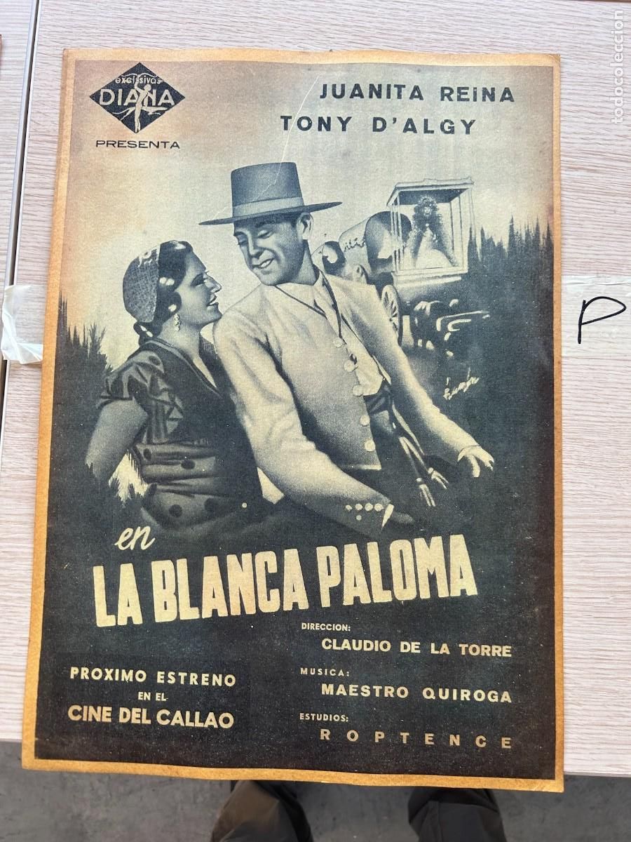 Cine: LA BLANCA PALOMA POSTER 42X30 COMO SE VE