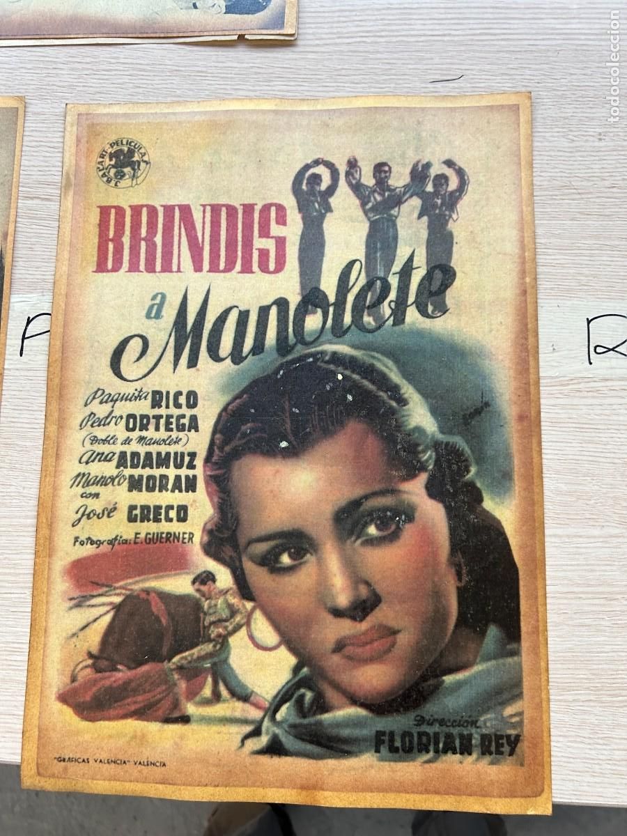 Cine: BRINDIS A MANOLETE POSTER 42X30 COMO SE VE