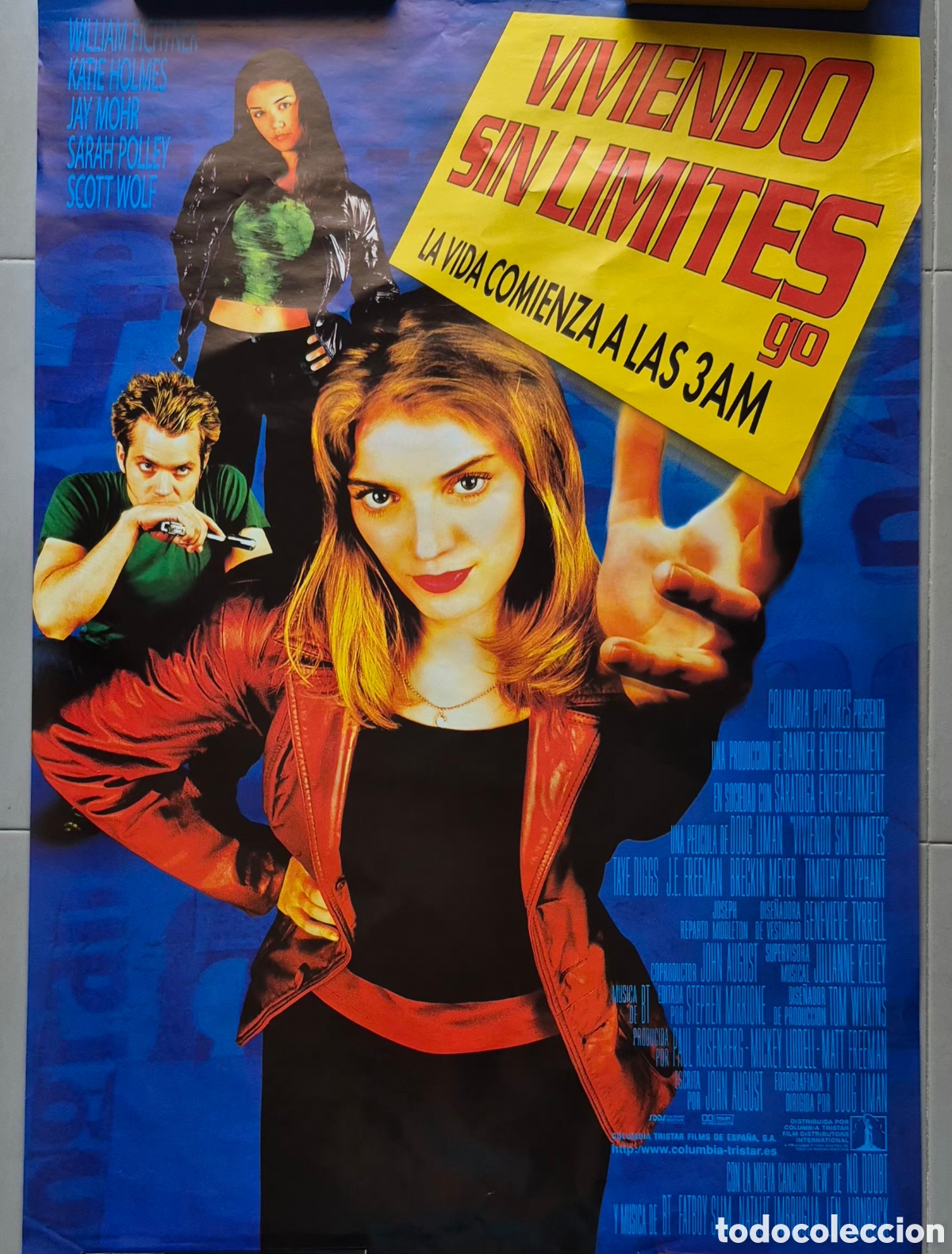 Cine: CARTEL, P&Oacute;STER - VIVIENDO SIN L&Iacute;MITES, 70X100