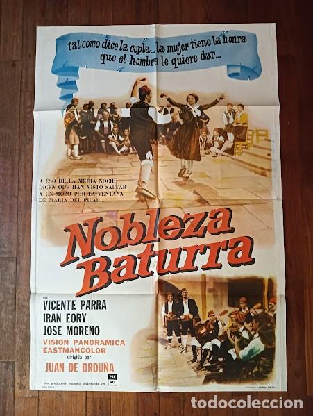 Cine: EPX 0469 NOBLEZA BATURRA VICENTE PARRA JUAN DE ORDU&Ntilde;A IRAN EORY POSTER ORIGINAL ARGENTINO 75X110