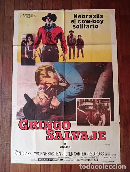 Cine: EPX 0473 RINGO DE NEBRASKA KEN CLARK YVONNE BASTIEN MARIO BAVA SPAGHETTI POSTER ORG ARGENTINO 75X110