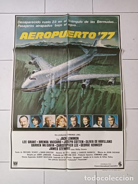 Cine: VKD 2341 AEROPUERTO 77 JACK LEMMON CHRISTOPHER LEE POSTER ORIGINAL 70X100 ESTRENO