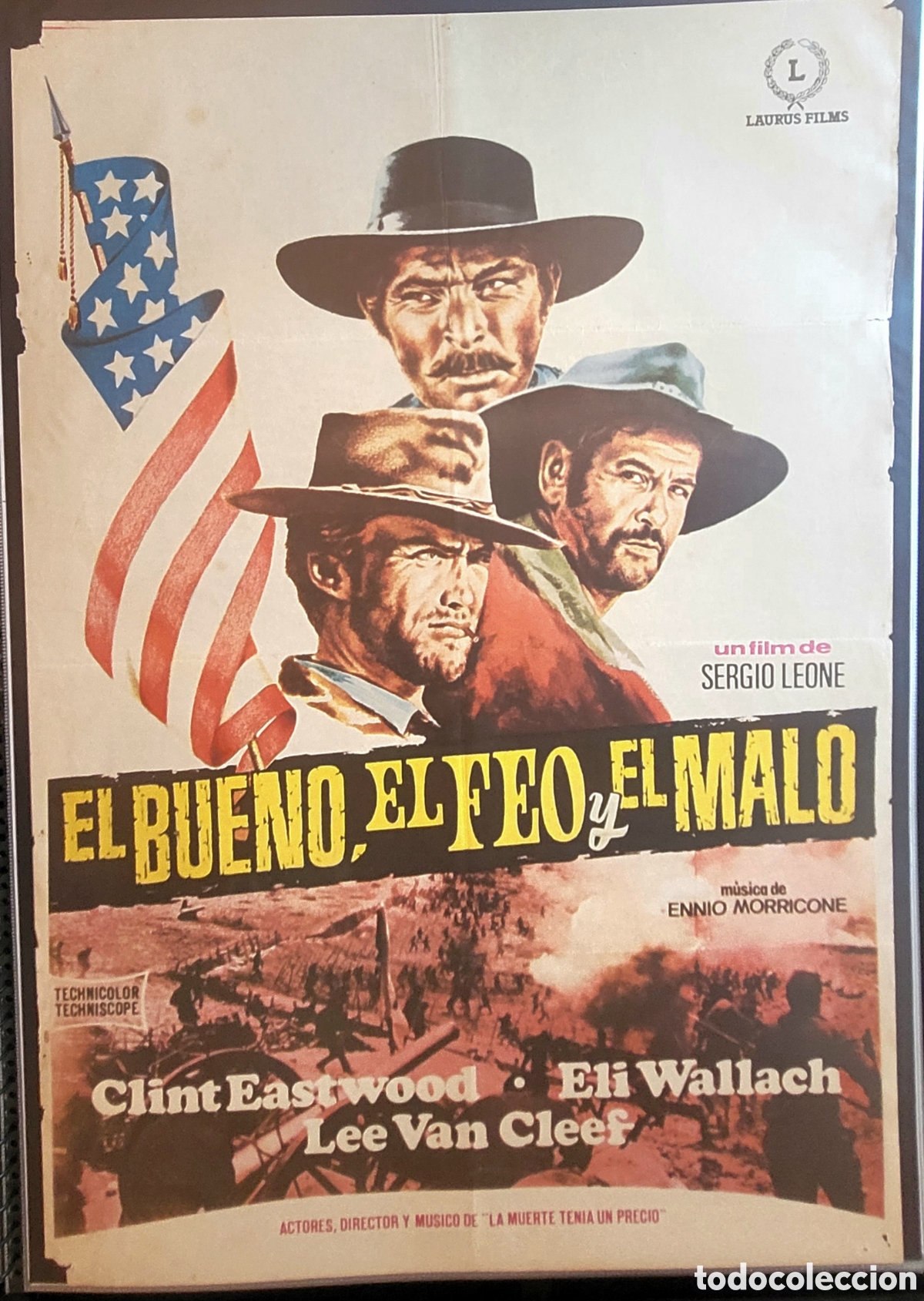 Cine: Cartel original 1966 El Bueno, El Feo y El Malo